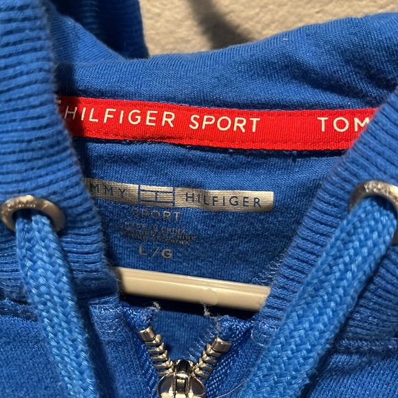 TOMMY HILFIGER SPORT WOMENS ZIP FRONT HOODIE.SIZE L.. EUC - Picture 3 of 5